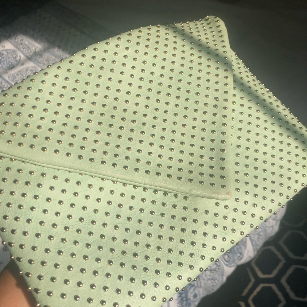 Pastel Green Studded Purse